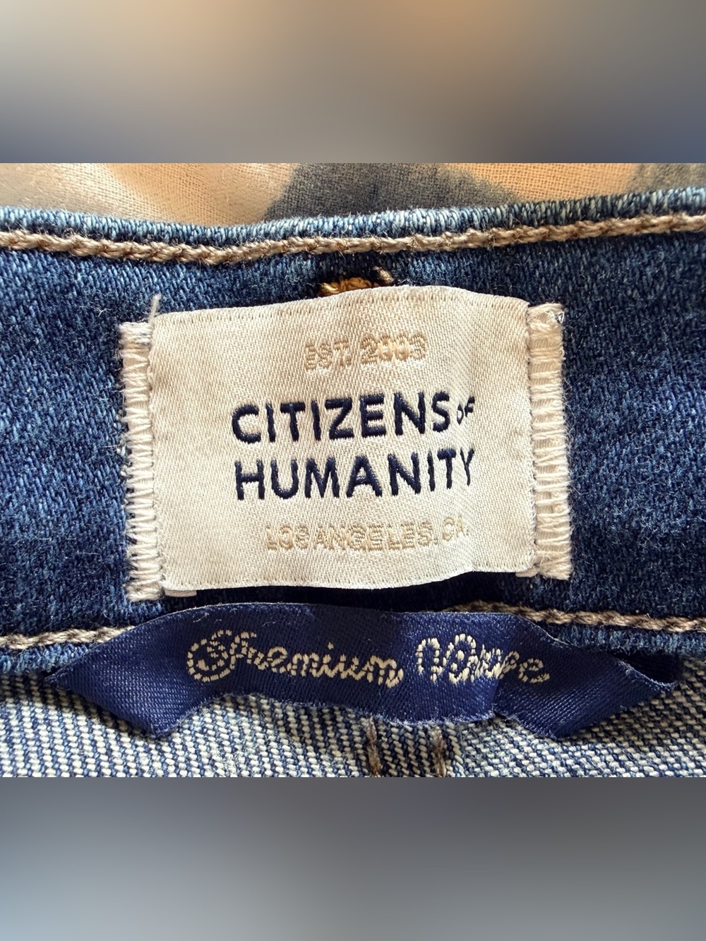 Citizens Of Humanity Dark Blue Straight-Leg Jeans - Picture 14 of 15